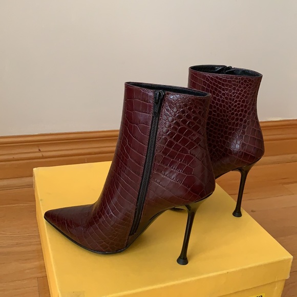 Mimosa burgundy booties - Picture 6 of 6